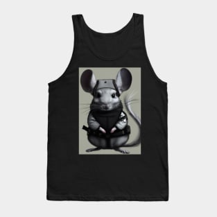 Chinchilla in a ninja costume Tank Top